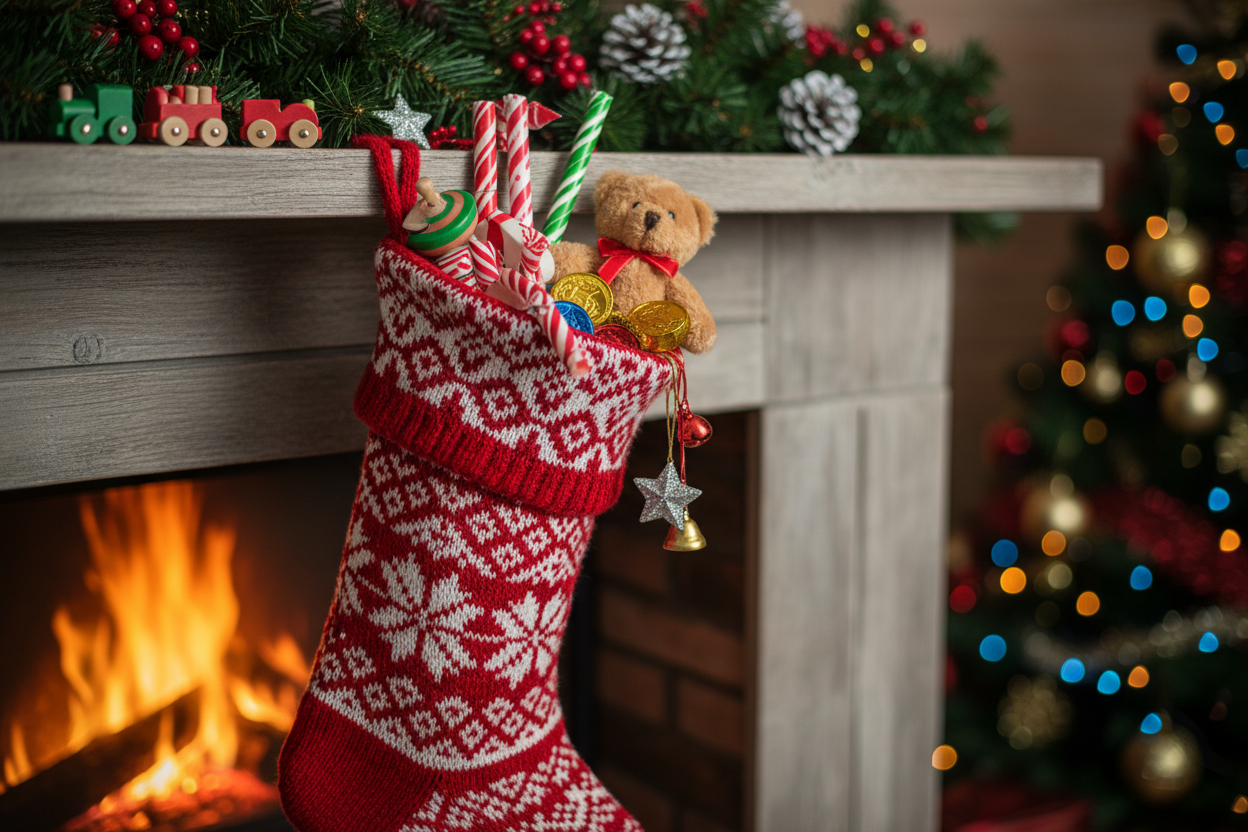 a christmas image to demonstrate a stocking filler